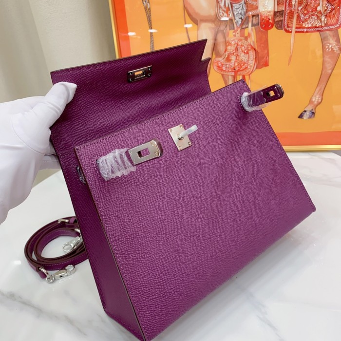 Hermes Kelly 2 Bag Silver Hardware LM091 25cm