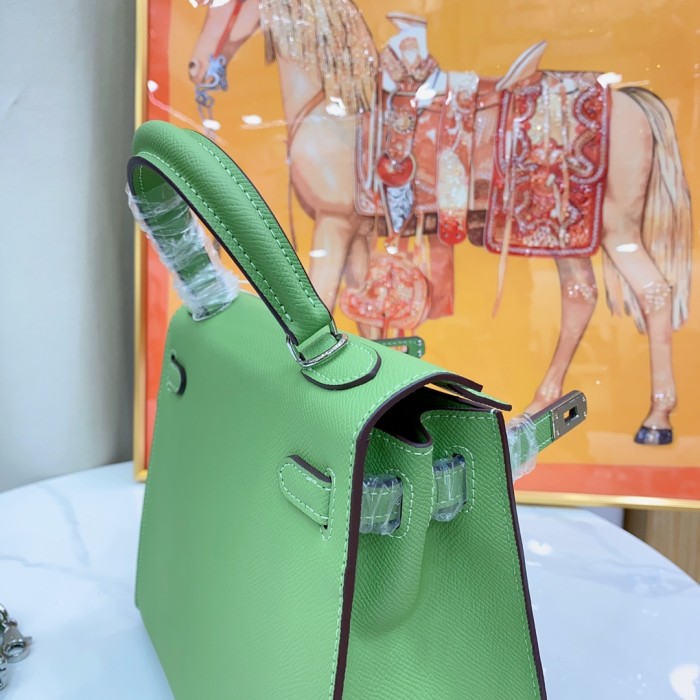 Hermes Kelly 2 Bag Silver Hardware LM091 25cm