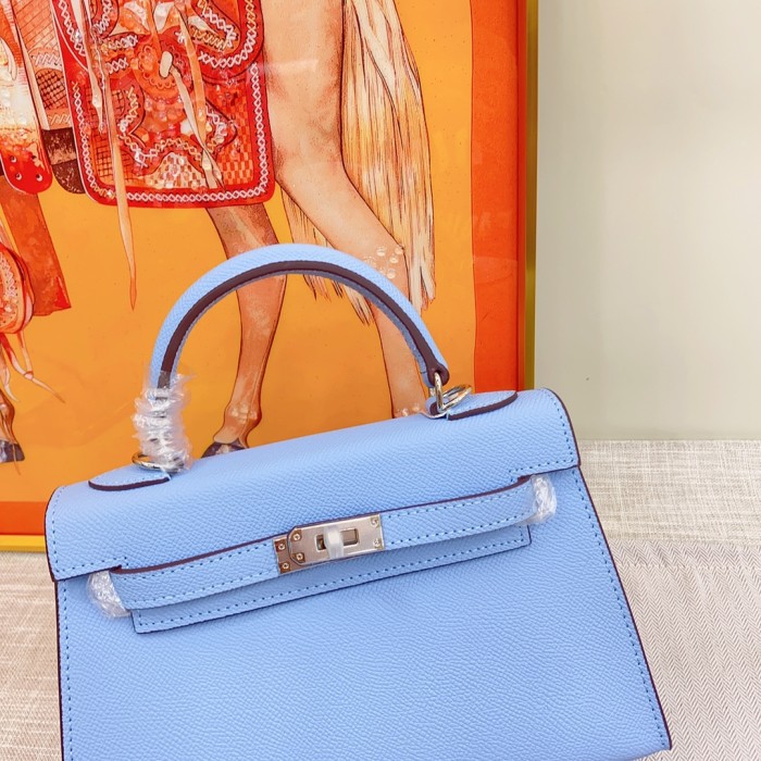 Hermes Kelly 2 Bag Silver Hardware LM081 22cm