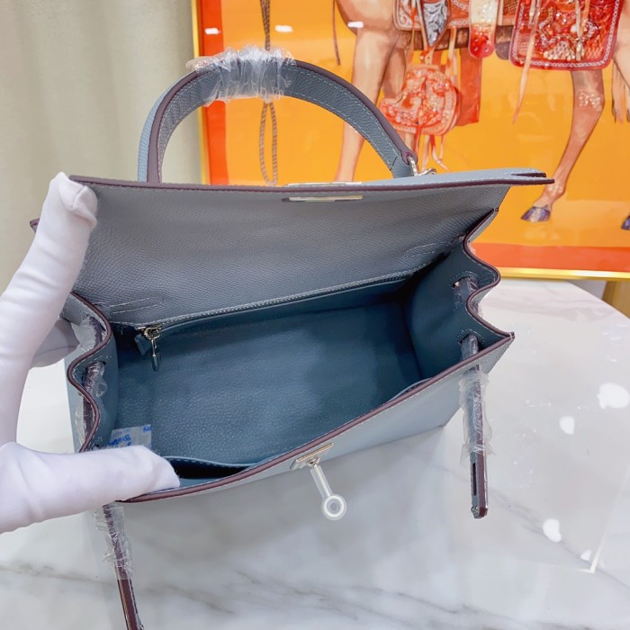 Hermes Kelly 2 Bag Silver Hardware LM091 25cm