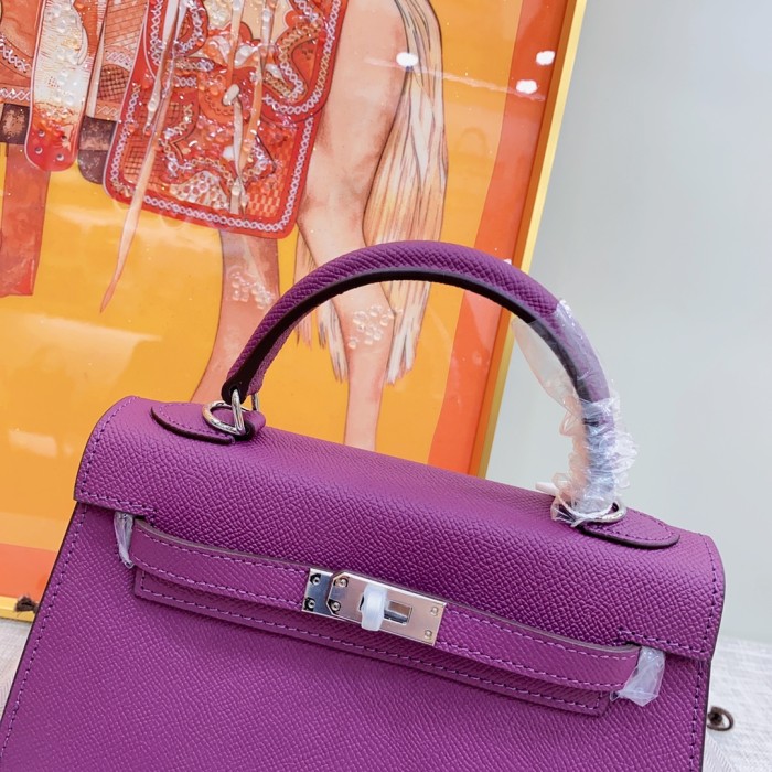 Hermes Kelly 2 Bag Silver Hardware LM081 22cm