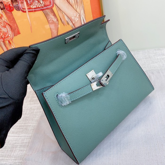 Hermes Kelly 2 Bag Silver Hardware LM081 22cm