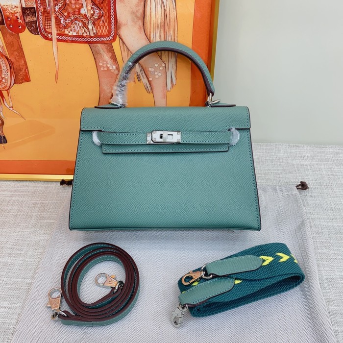 Hermes Kelly 2 Bag Silver Hardware LM081 22cm