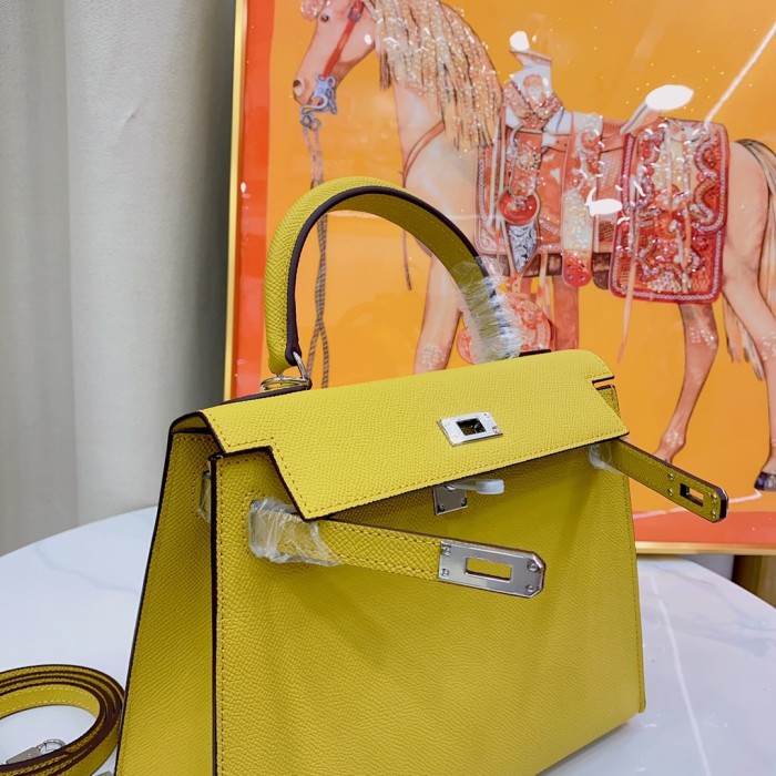 Hermes Kelly 2 Bag Silver Hardware LM091 25cm
