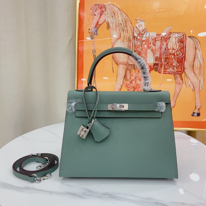 Hermes Kelly 2 Bag Silver Hardware LM091 25cm