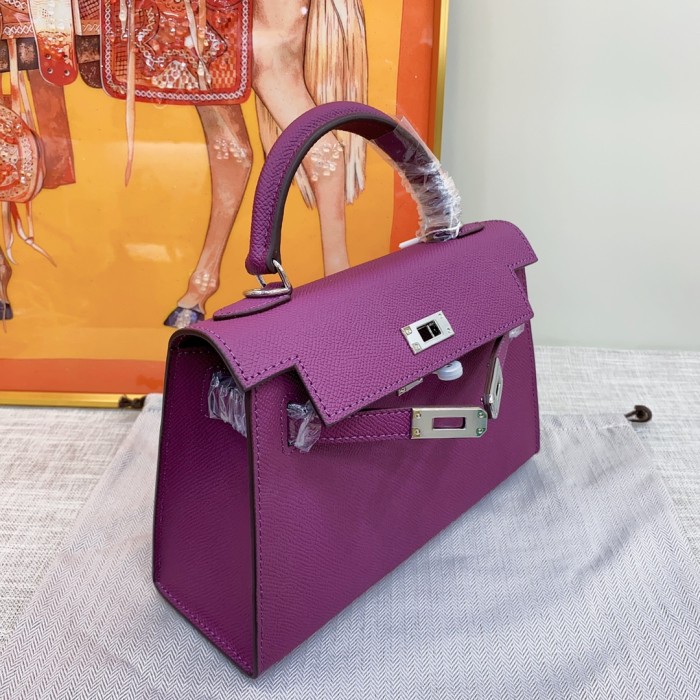Hermes Kelly 2 Bag Silver Hardware LM081 22cm