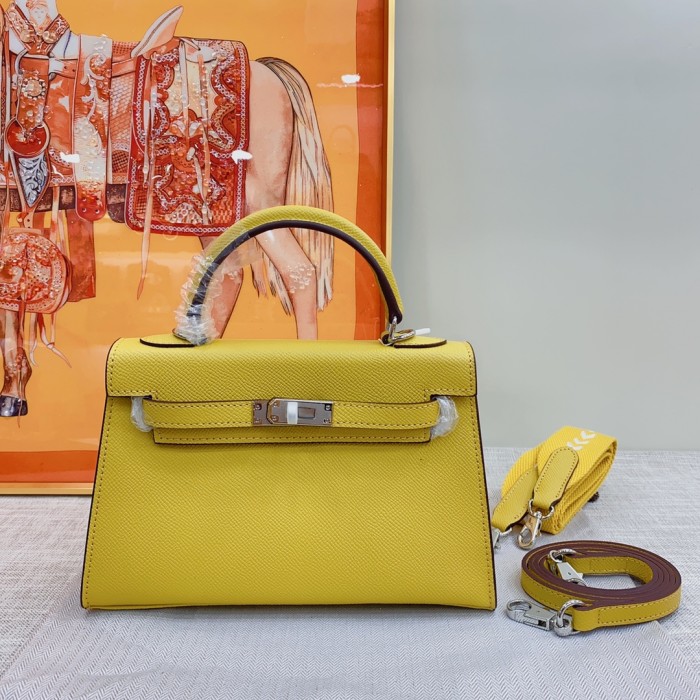 Hermes Kelly 2 Bag Silver Hardware LM081 22cm