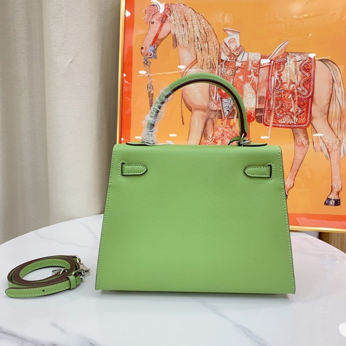 Hermes Kelly 2 Bag Silver Hardware LM091 25cm