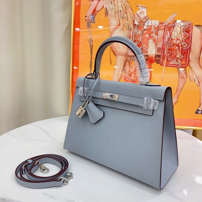 Hermes Kelly 2 Bag Silver Hardware LM091 25cm