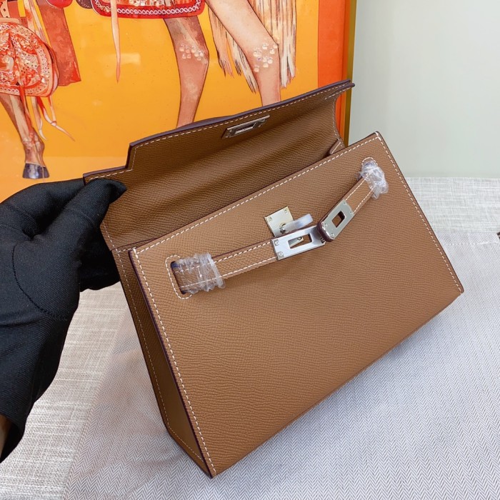 Hermes Kelly 2 Bag Silver Hardware LM081 22cm