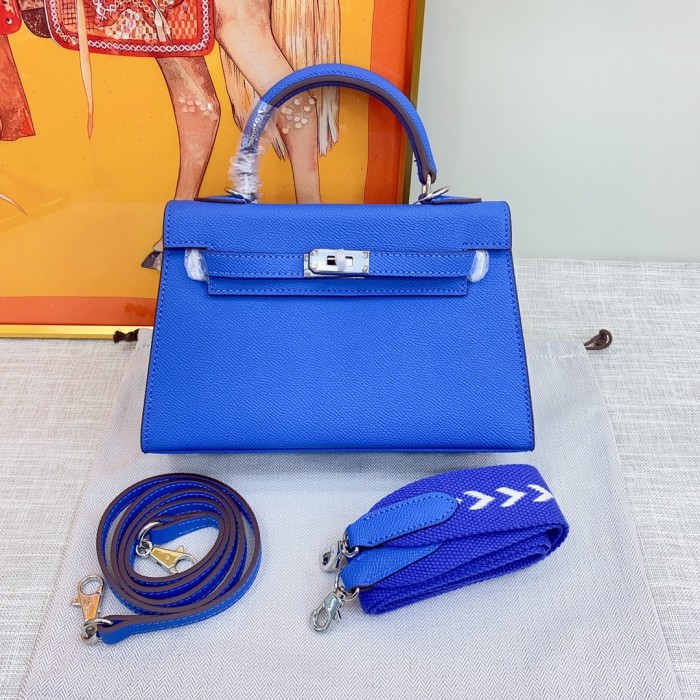 Hermes Kelly 2 Bag Silver Hardware LM081 22cm