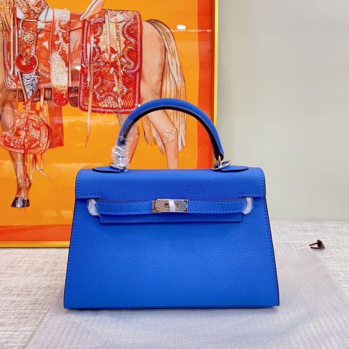 Hermes Kelly 2 Bag Silver Hardware LM081 22cm