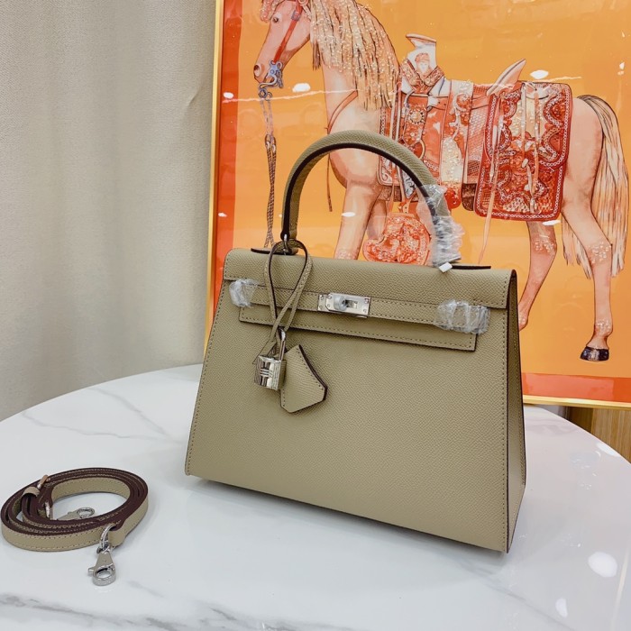 Hermes Kelly 2 Bag Silver Hardware LM091 25cm