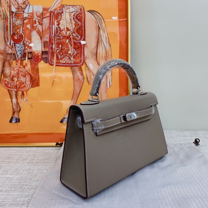 Hermes Kelly 2 Bag Silver Hardware LM081 22cm