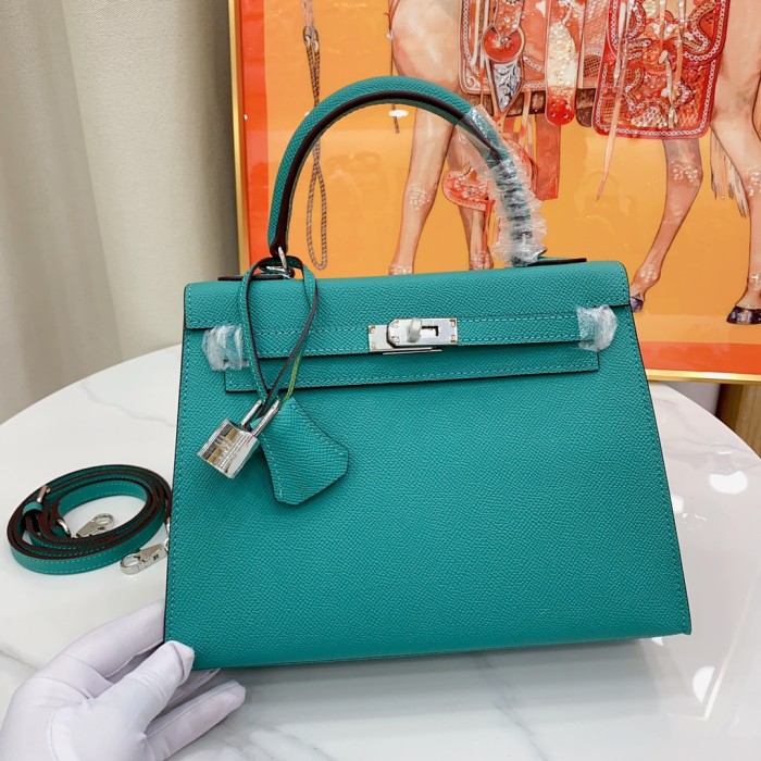 Hermes Kelly 2 Bag Silver Hardware LM091 25cm