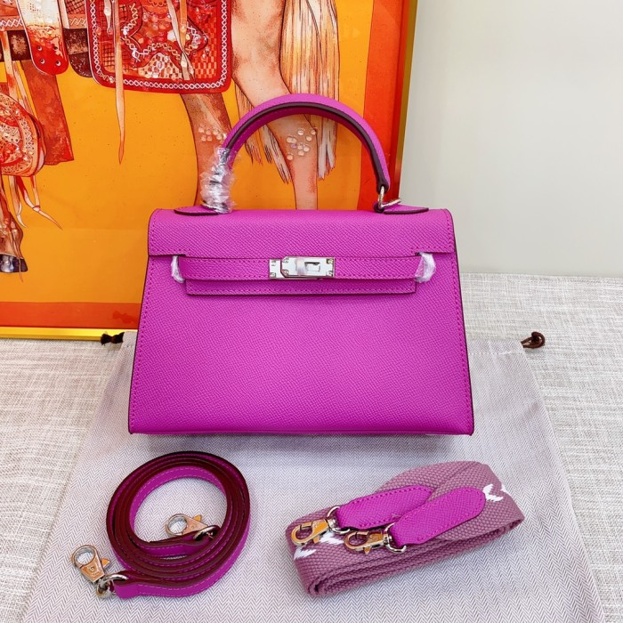 Hermes Kelly 2 Bag Silver Hardware LM081 22cm