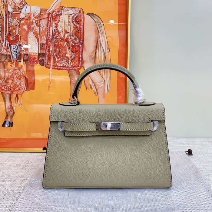 Hermes Kelly 2 Bag Silver Hardware LM081 22cm