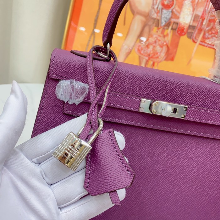 Hermes Kelly 2 Bag Silver Hardware LM091 25cm