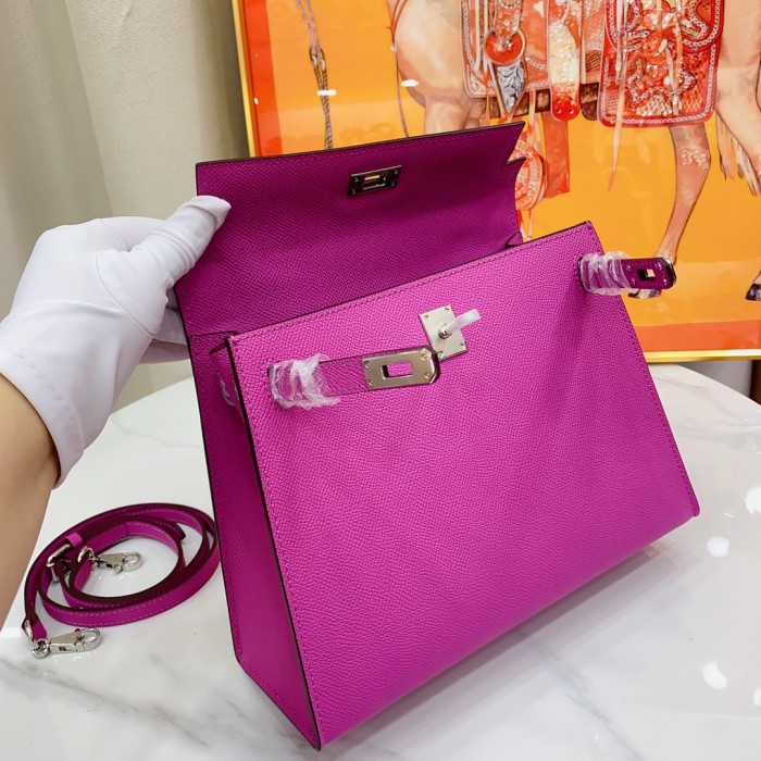 Hermes Kelly 2 Bag Silver Hardware LM091 25cm