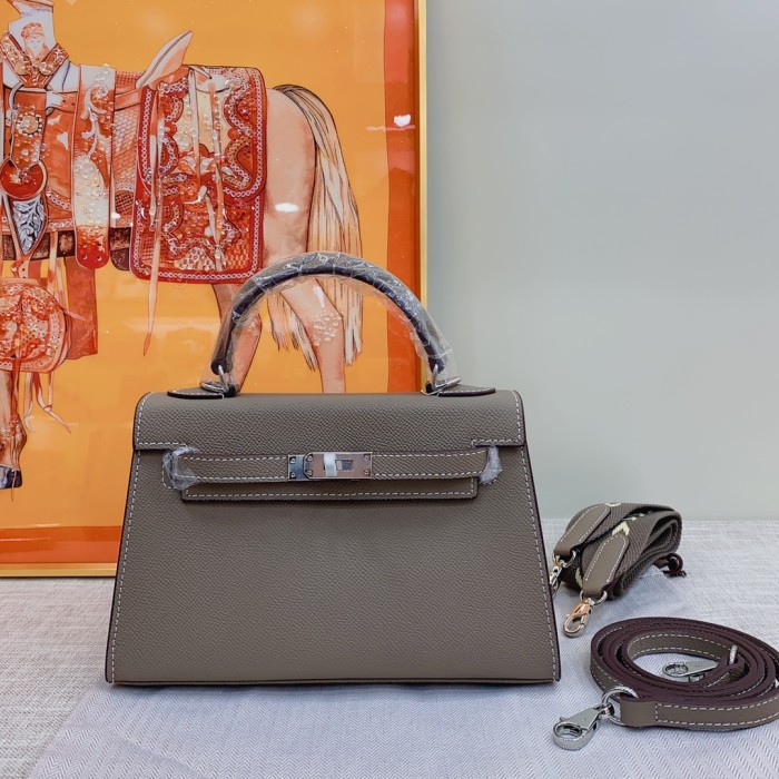 Hermes Kelly 2 Bag Silver Hardware LM081 22cm