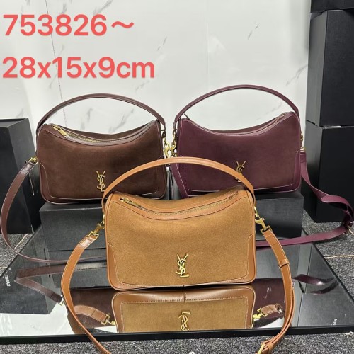 YSL Camera Supple Bag 753826 LM012 28cm