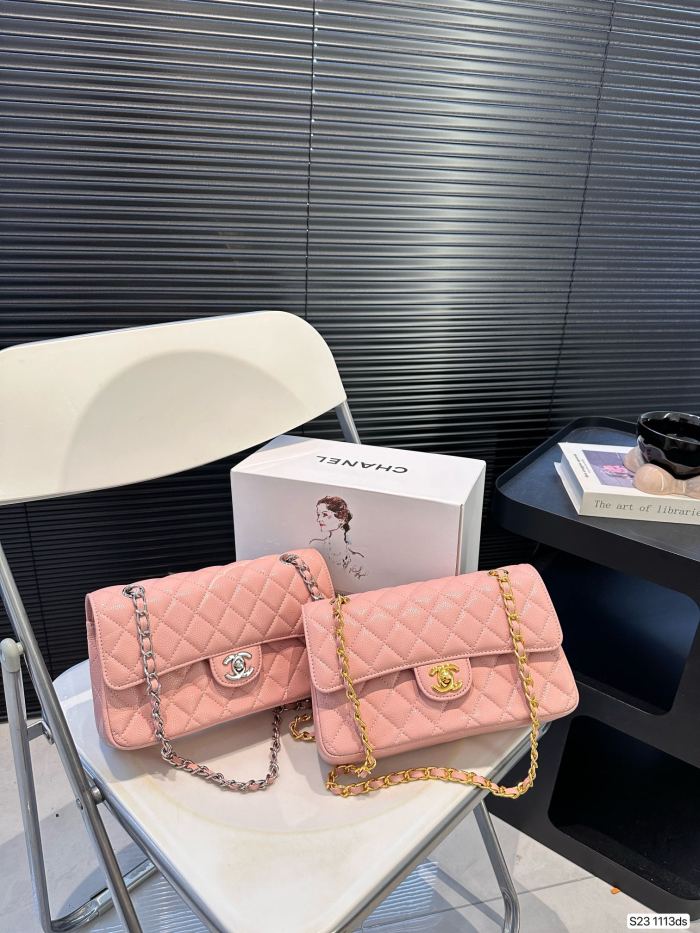 Chanel Classic Flap Bag Caviar 1113 LLS081 23cm