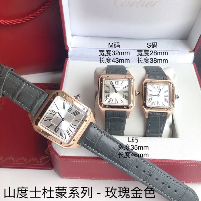Cartier Santos-Dumont 28*38-32*43-35*46mm