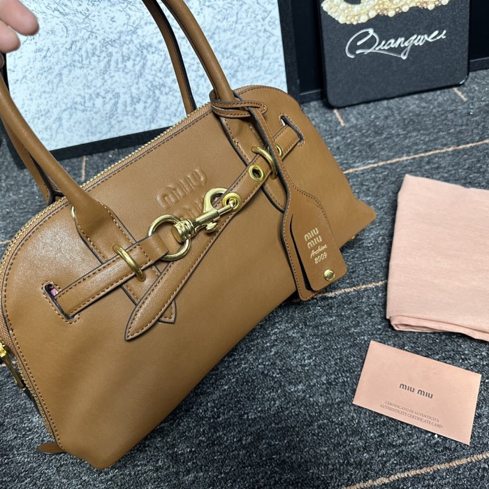 Miu Miu Aventure Handbag 5BB168 LM081 33cm