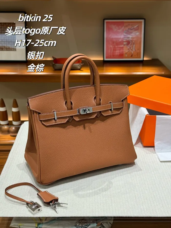 Hermes Birkin Bag Silver hardware XYZ032 25cm