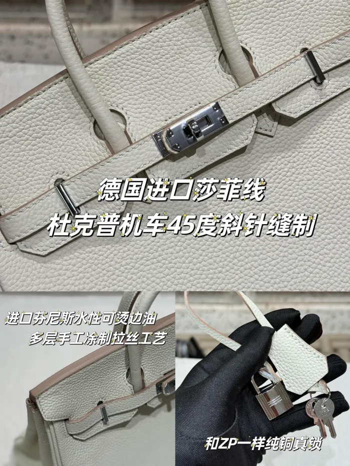 Hermes Birkin Bag Silver hardware XYZ032 25cm