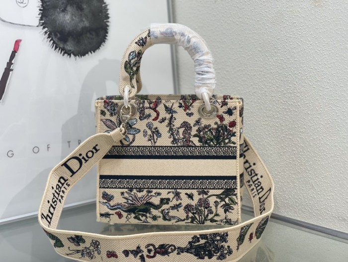 High quality Dior Medium Lady D-Lite Bag 9920 LM003 24cm