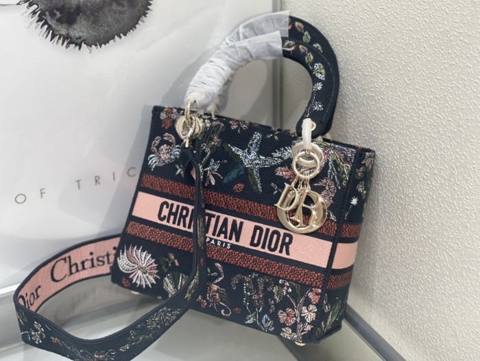 High quality Dior Medium Lady D-Lite Bag 9920 LM003 24cm