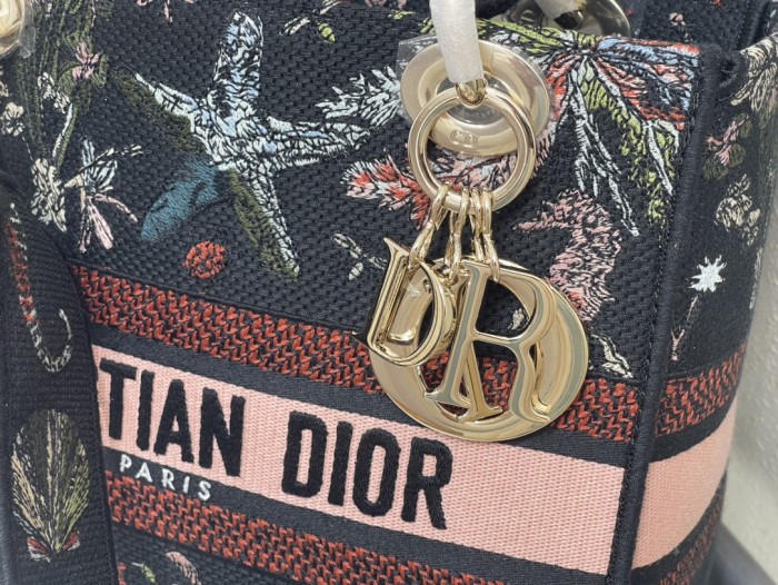 High quality Dior Medium Lady D-Lite Bag 9920 LM003 24cm