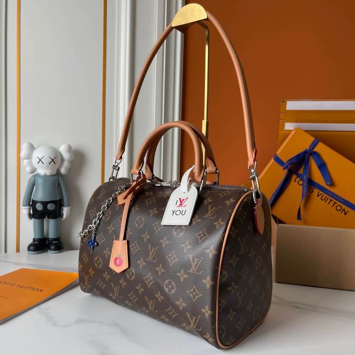 LV Speedy Soft 30 Boho Bag M12803 XX041 30cm