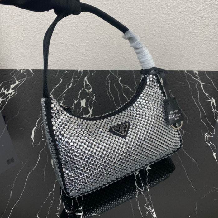 Top Prada 2000 crystals shoulder bag p013