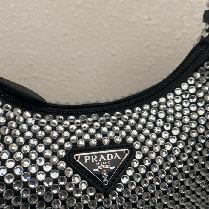 Top Prada 2000 crystals shoulder bag p013