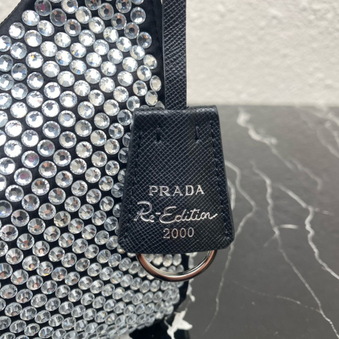 Top Prada 2000 crystals shoulder bag p013