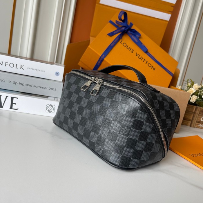 LV Toiletry Bag 2 Compartments Bag M11750 LM021 24cm