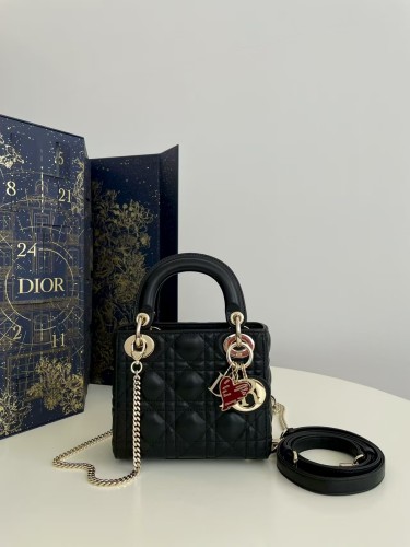 Dior lady bag 17cm Christian Dior handbag NNPJ007 DL