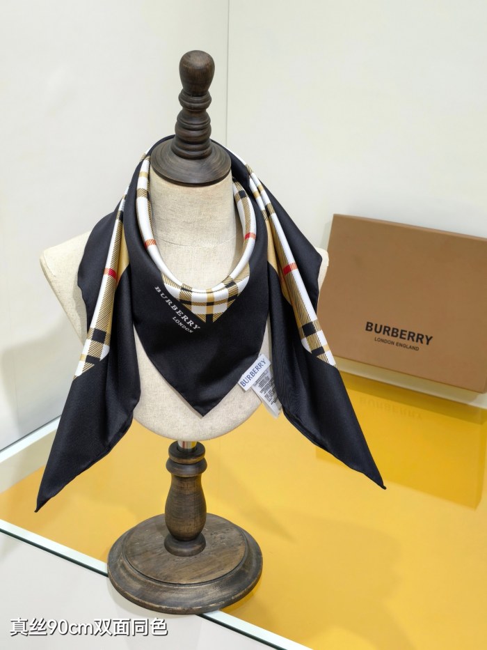Burberry Silk make scarf SBR2501 90*90cm