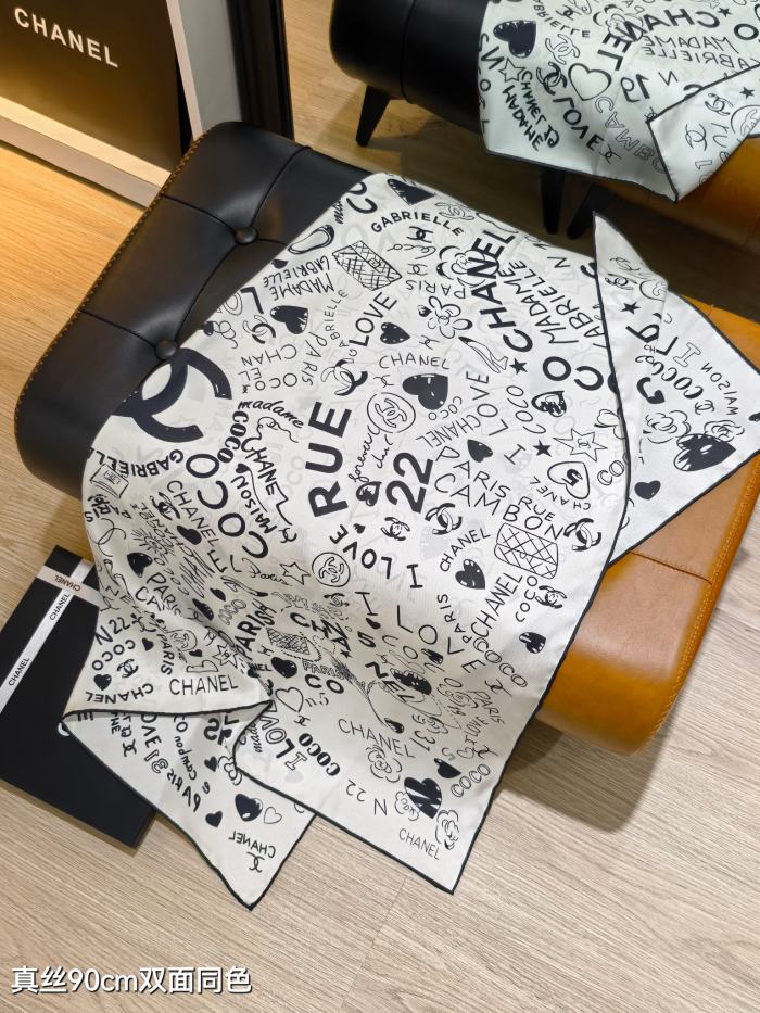 Chanel Silk make scarf SCC2512 90*90cm
