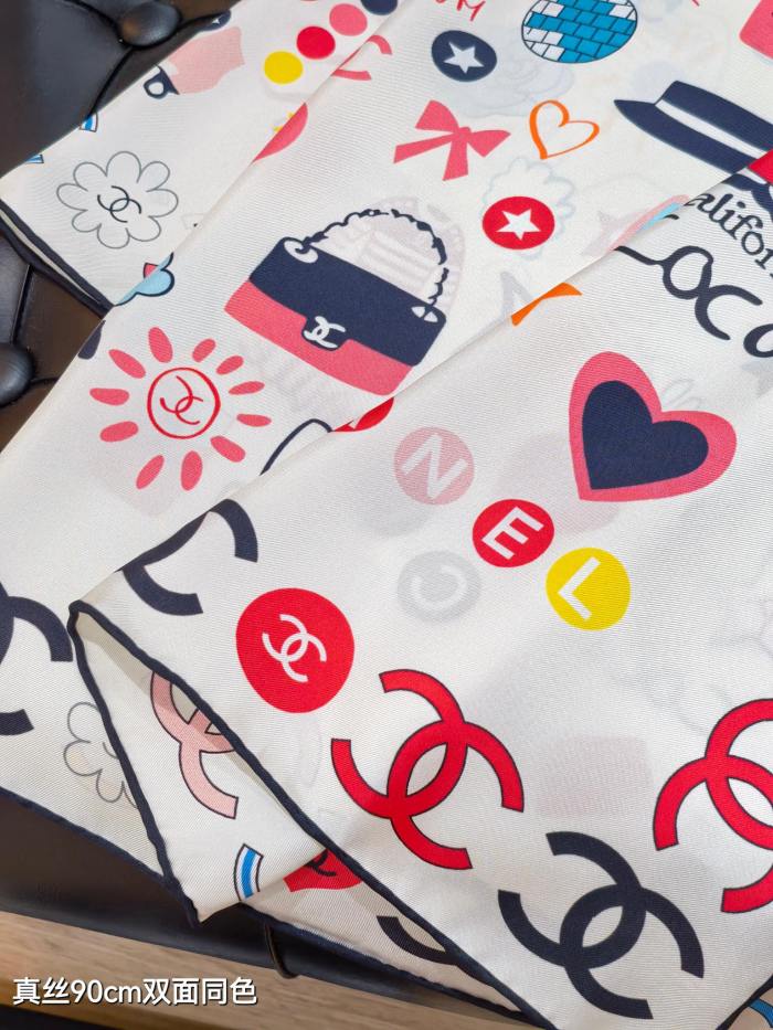 Chanel Silk make scarf SCC2526 90*90cm