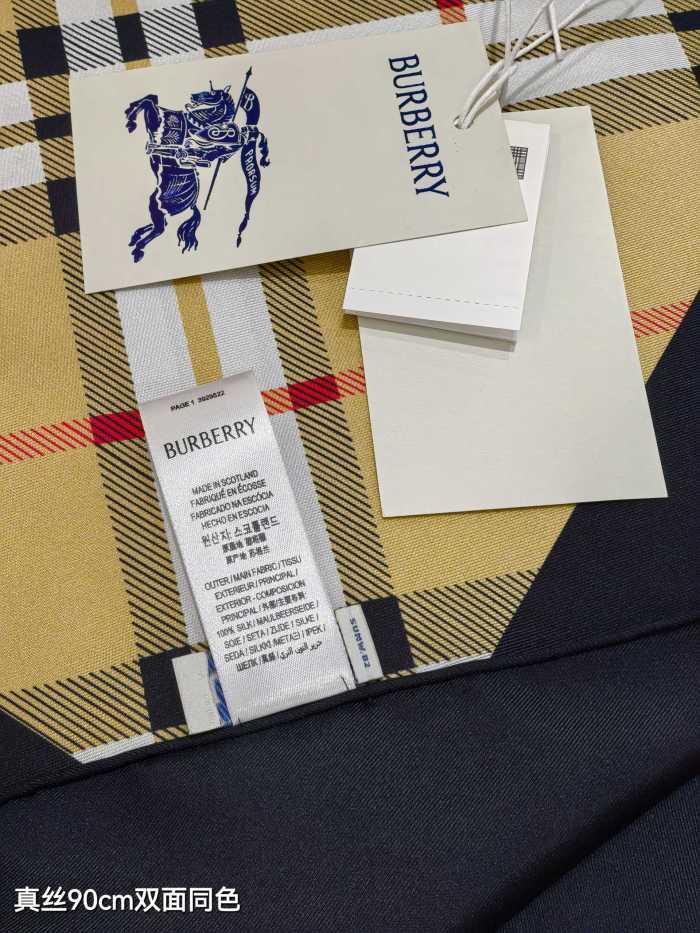 Burberry Silk make scarf SBR2501 90*90cm