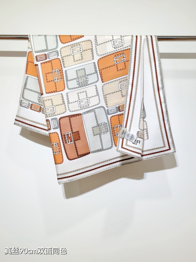 Fendi Silk make scarf SFD2502 90*90cm