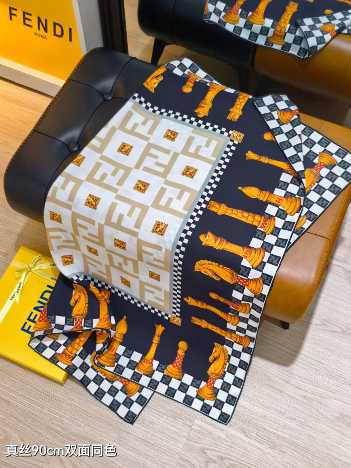 Fendi Silk make scarf SFD2506 90*90cm