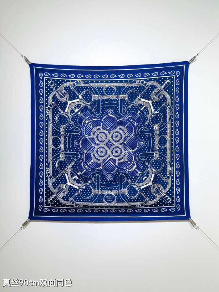 Hermes Silk make scarf SHMS2504 90*90cm