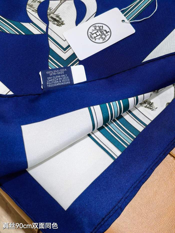 Hermes Silk make scarf SHMS2508 90*90cm
