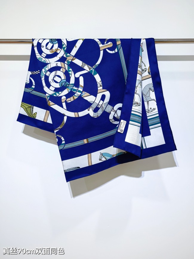 Hermes Silk make scarf SHMS2508 90*90cm
