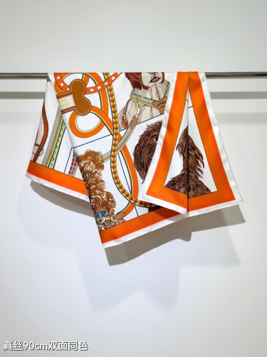 Hermes Silk make scarf SHMS2502 90*90cm