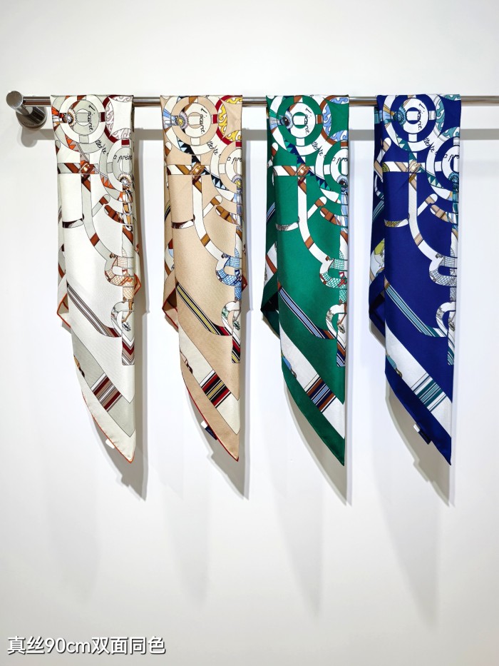 Hermes Silk make scarf SHMS2508 90*90cm